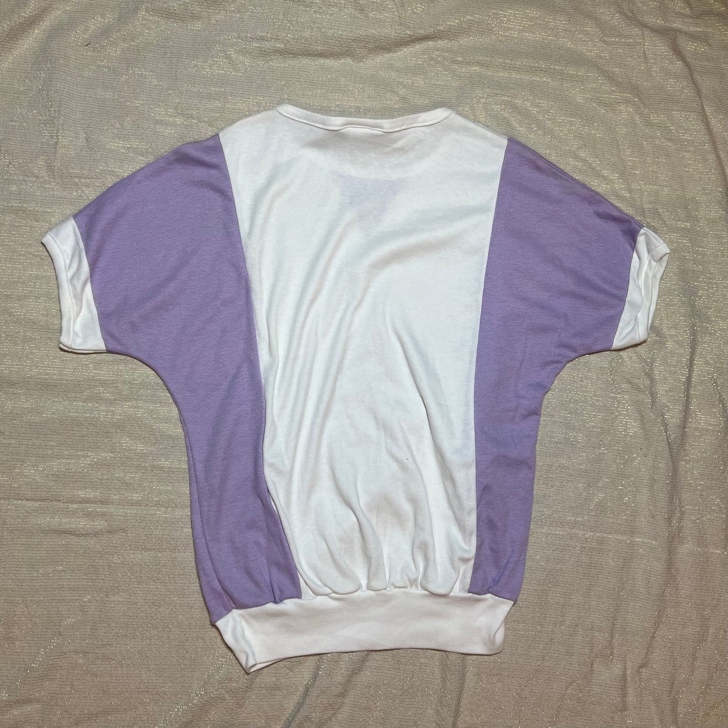 Vintage NWT Lee Active White/Purple Top