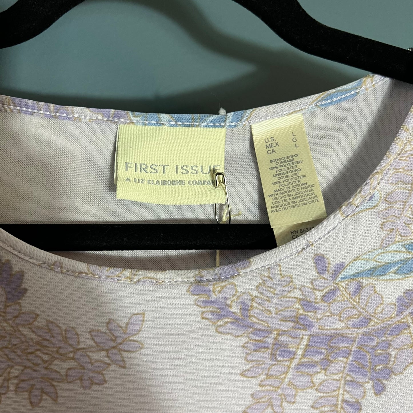 Liz Claiborne Purple Butterflies Blouse