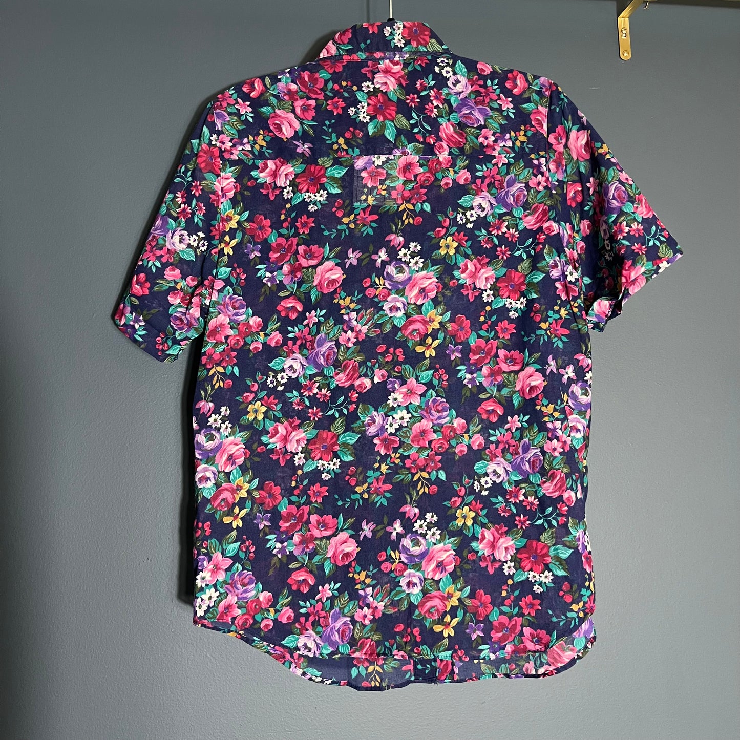Alfred Dunner Floral Button Down Blouse