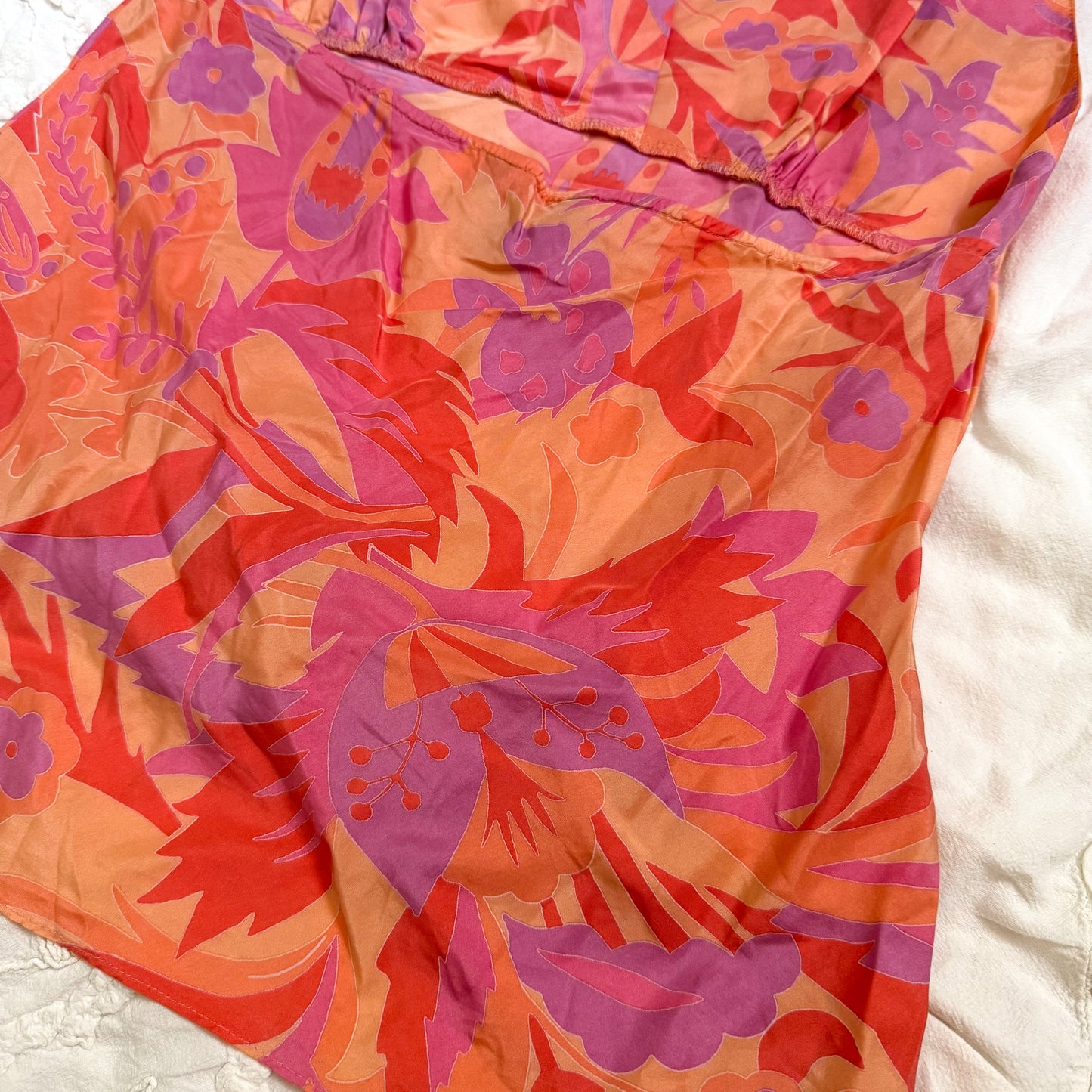 Express Groovy Floral Halter Top