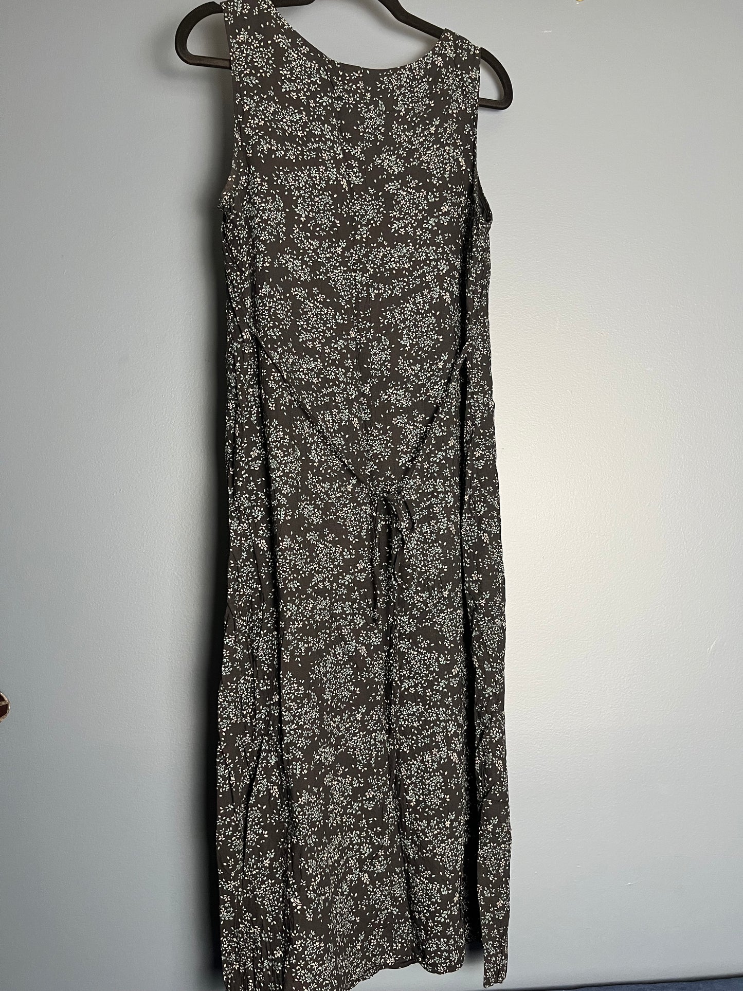 Teddi Black Dress w/ Green Florals