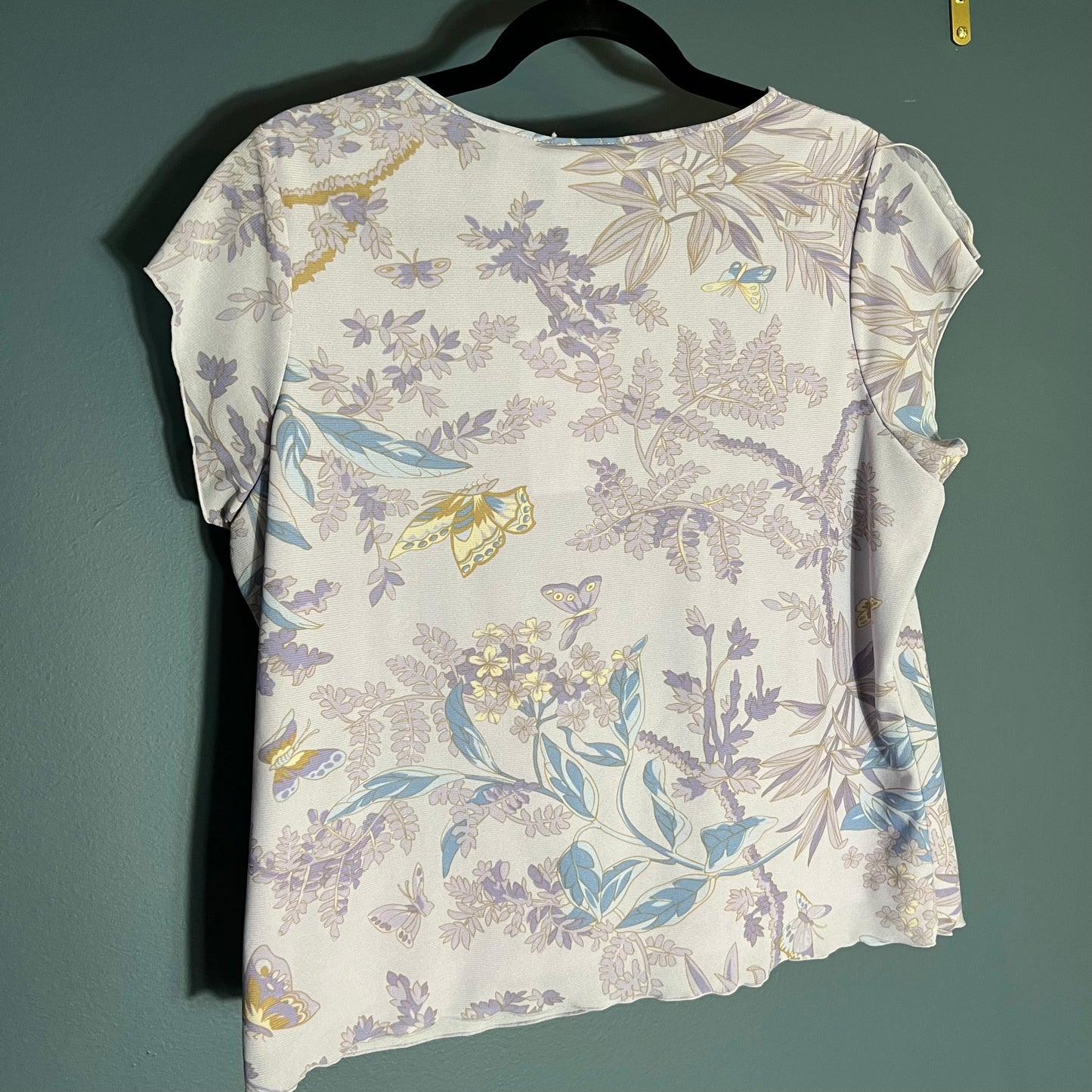 Liz Claiborne Purple Butterflies Blouse