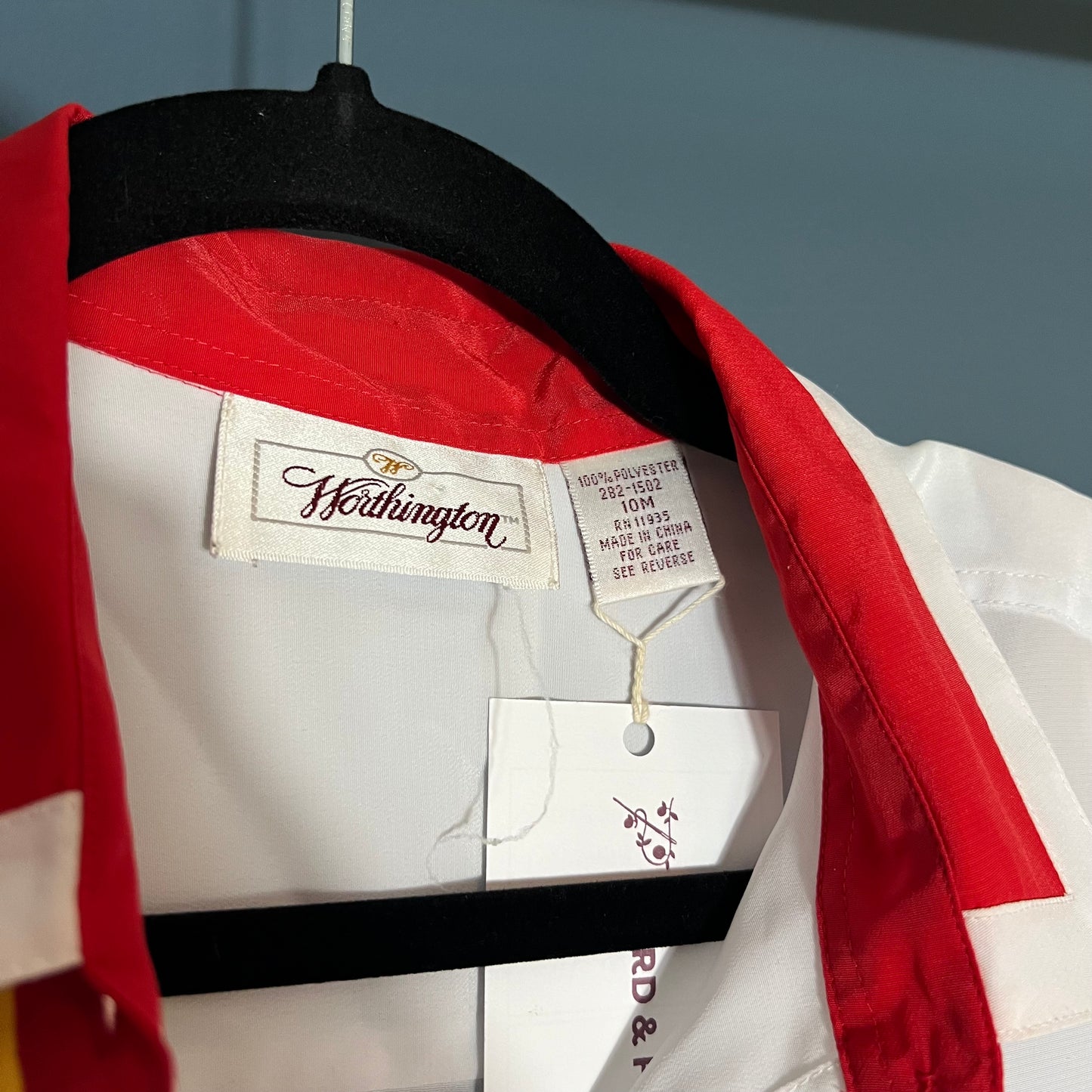 Vintage Worthington Rainbow Bowling Shirt
