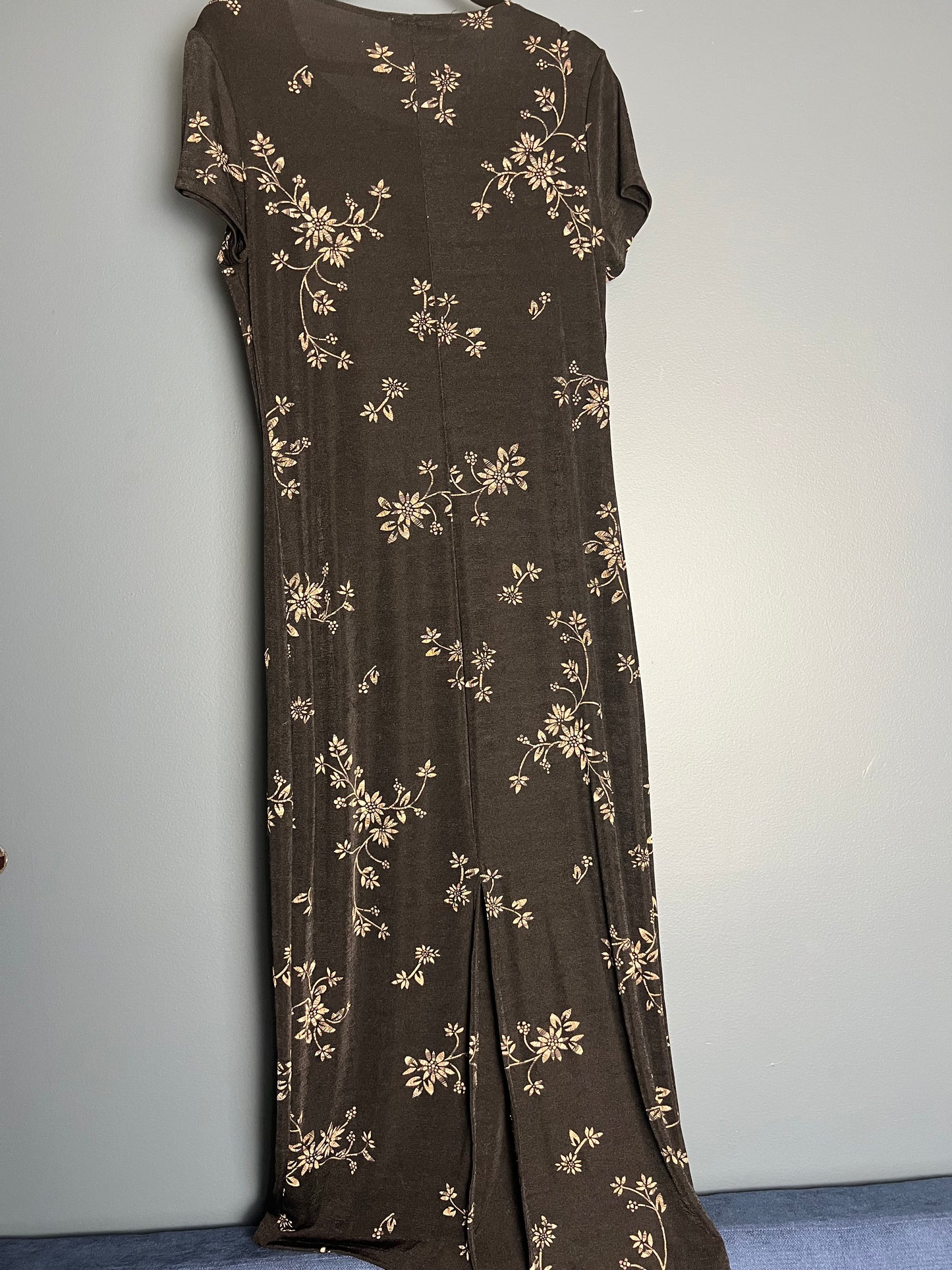 Basement Black Bodycon Dress w/ Florals