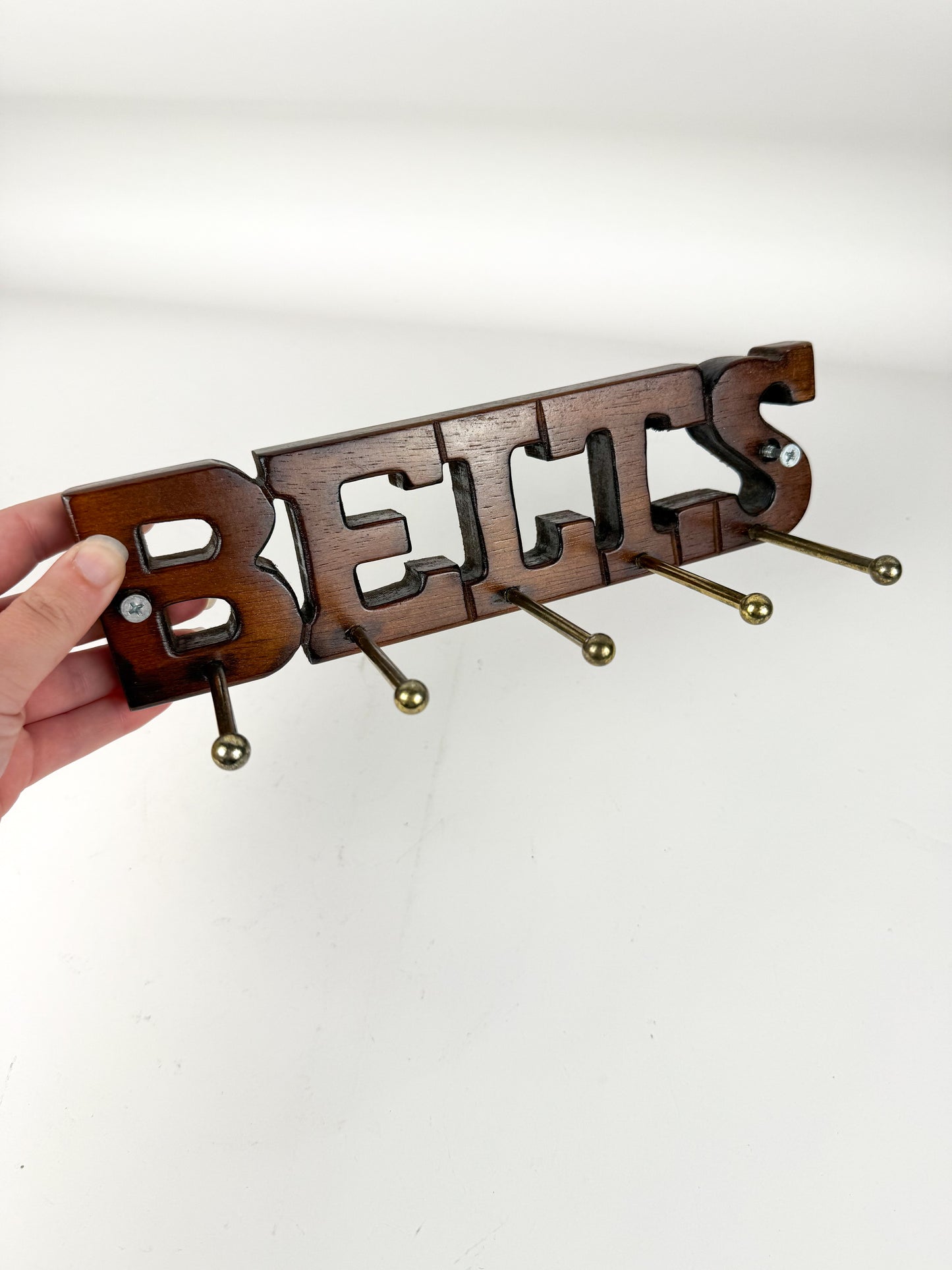 Vintage Belt Rack