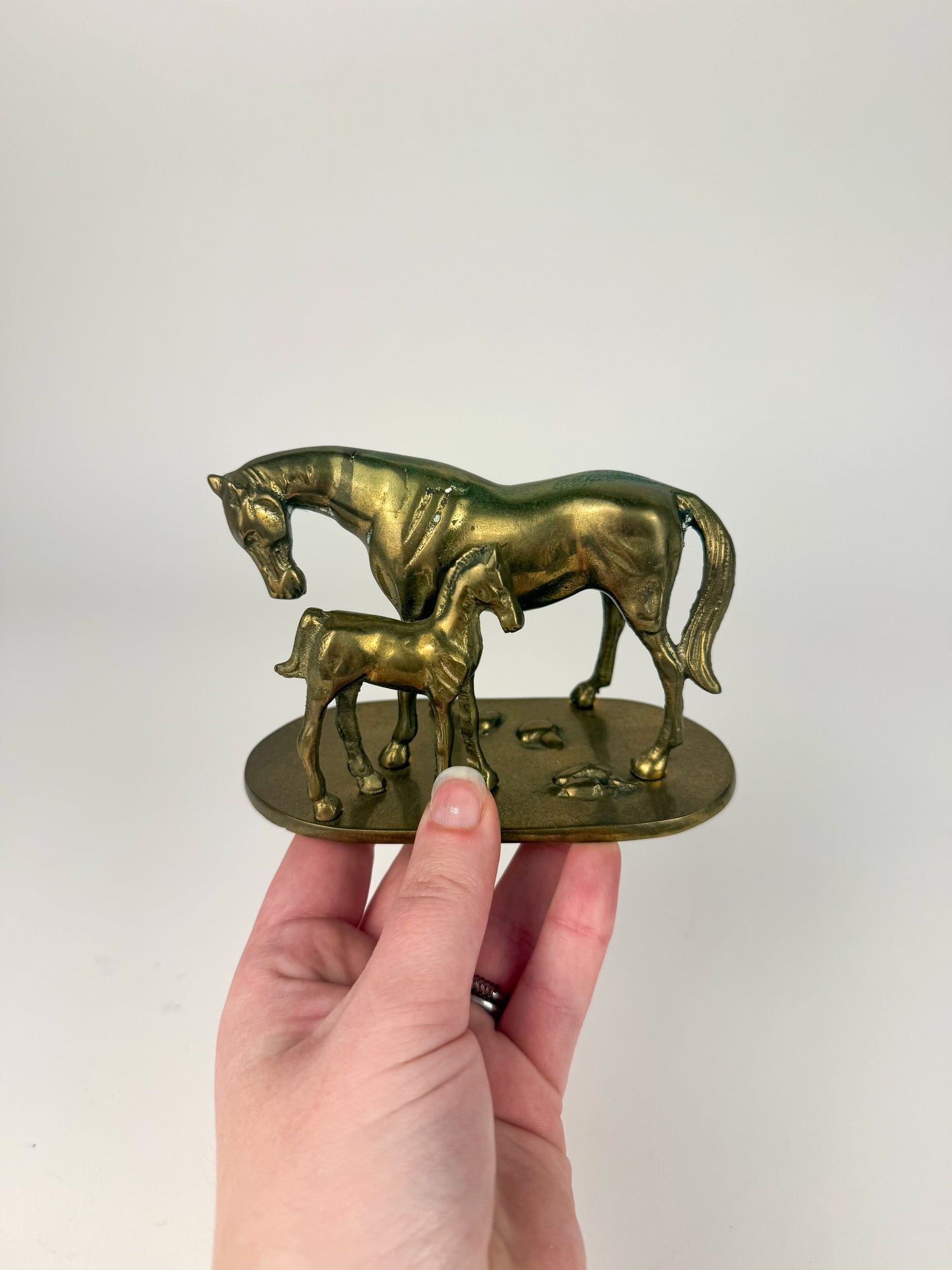 Vintage Brass horses