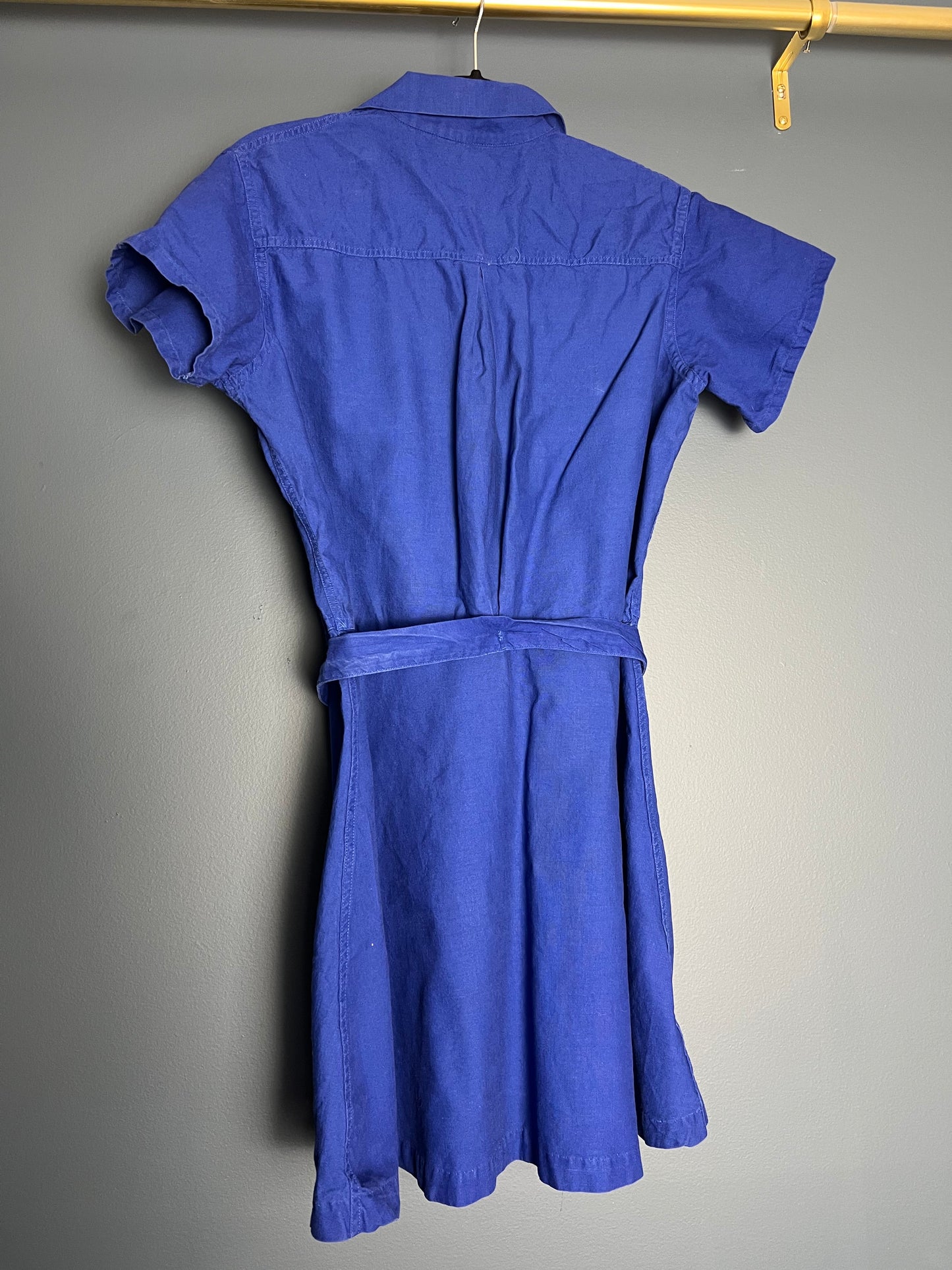 Merry Garden Blue Dress w/ Belt