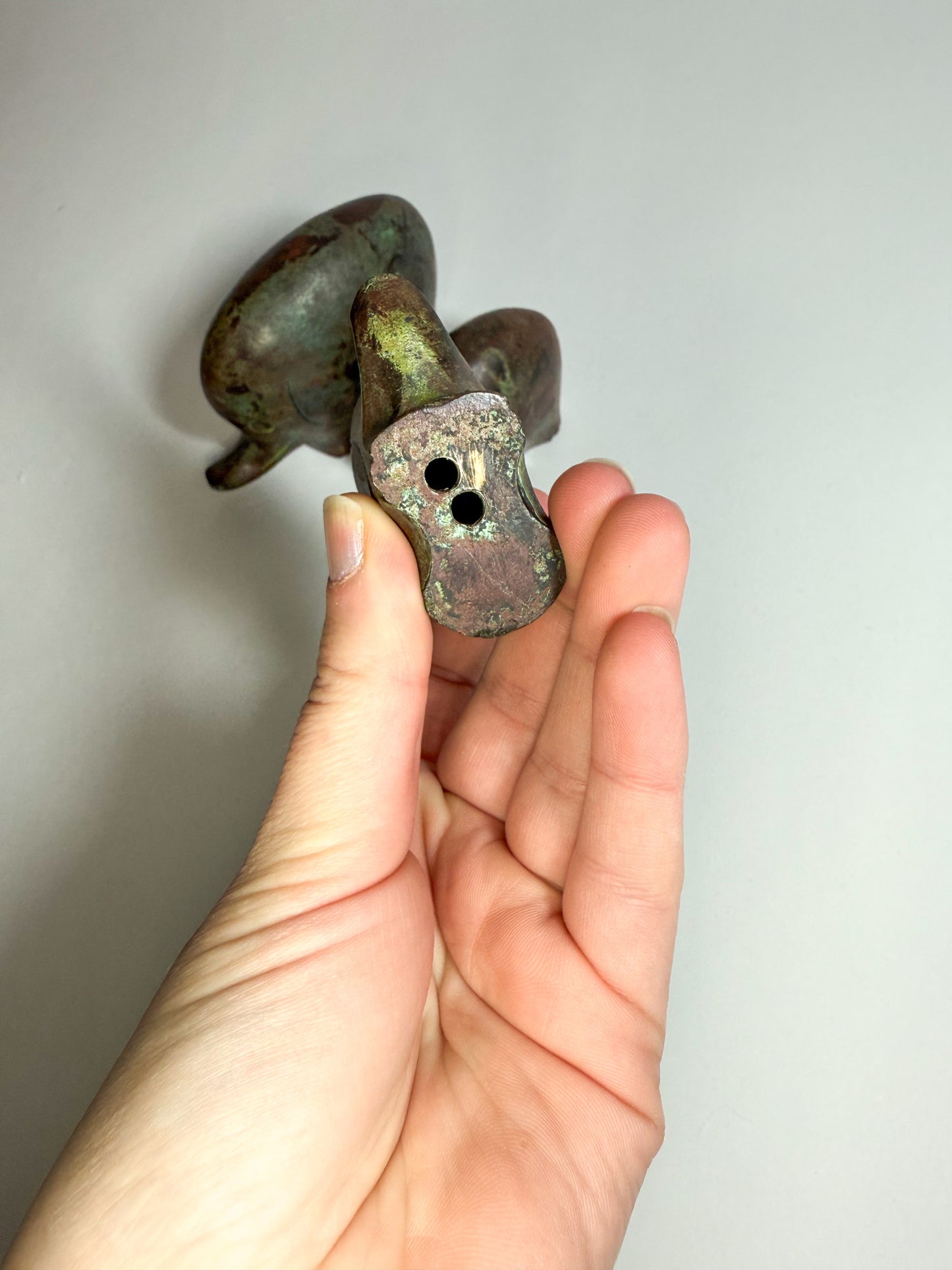 Vintage Brass elephant trio