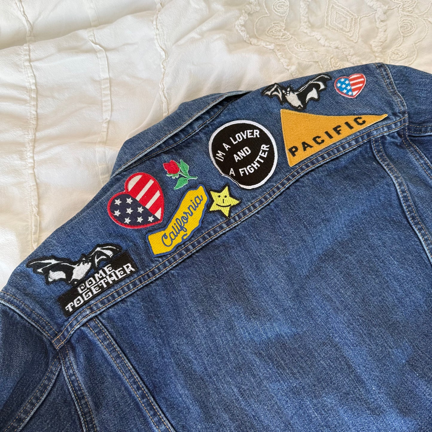Levi's Denim Trucker Jacket w/ Patchwork
