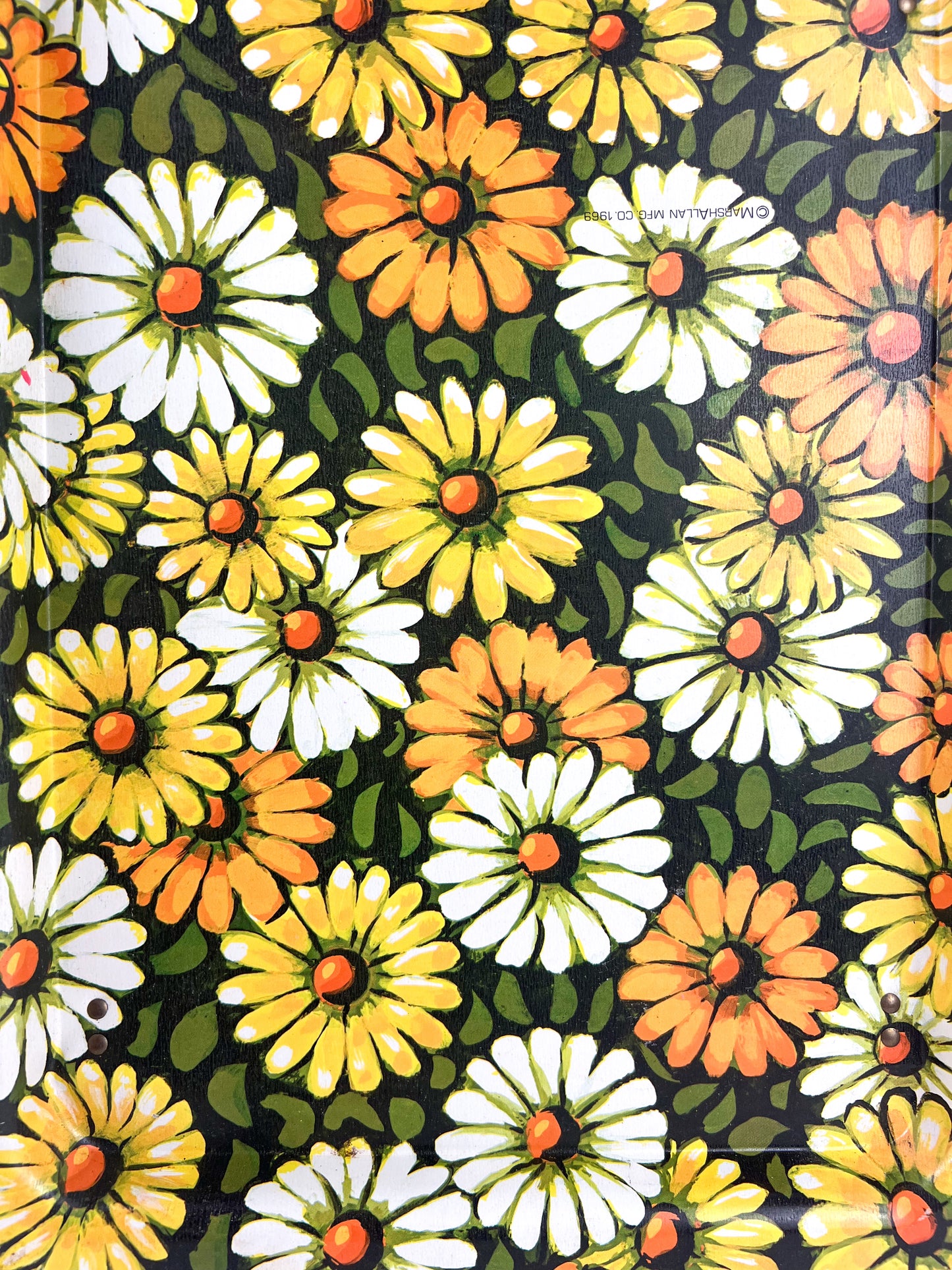 Vintage Metal Daisy TV Tray