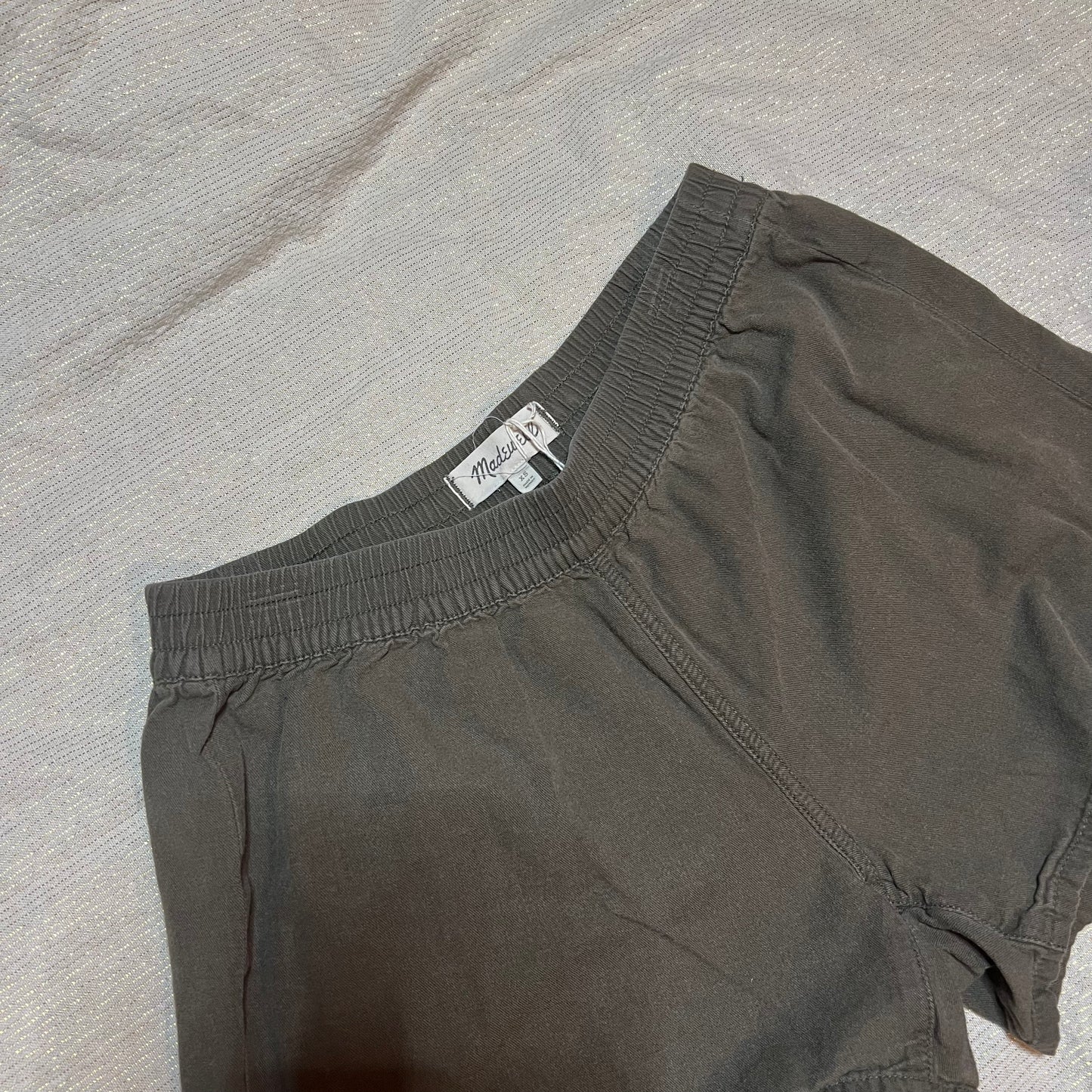 Madewell Green Side-Tie Shorts