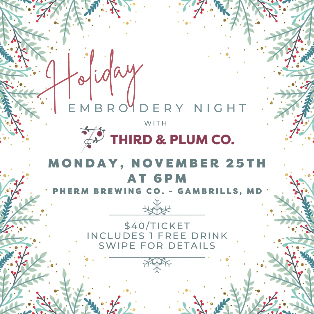 Pherm Holiday Embroidery Night