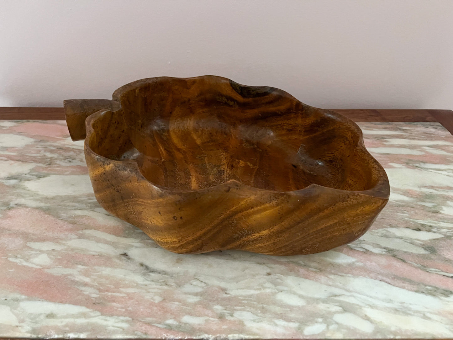Large Leaf Monkey Pod Wood Bowl