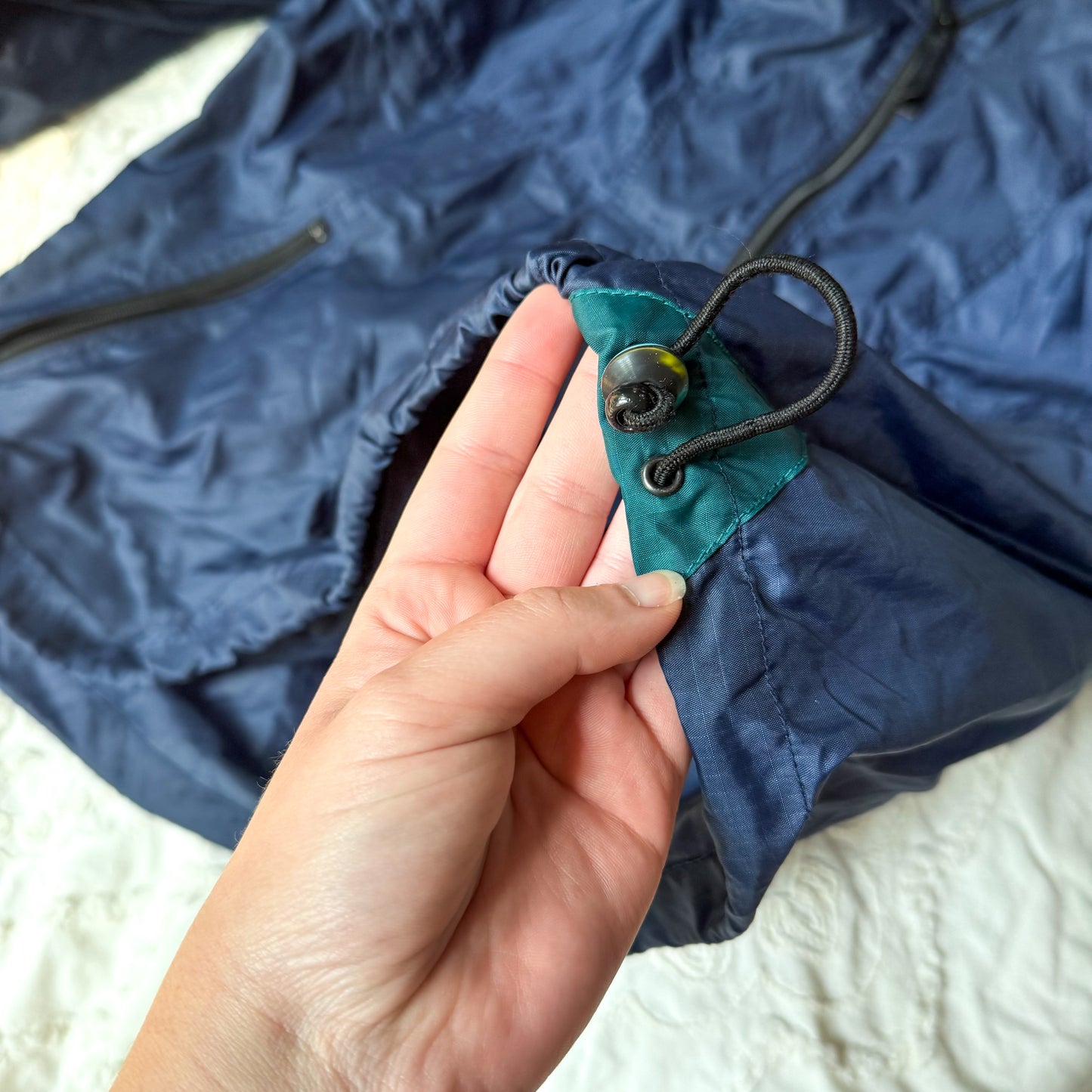 Helly Hansen Navy Packable Windbreaker