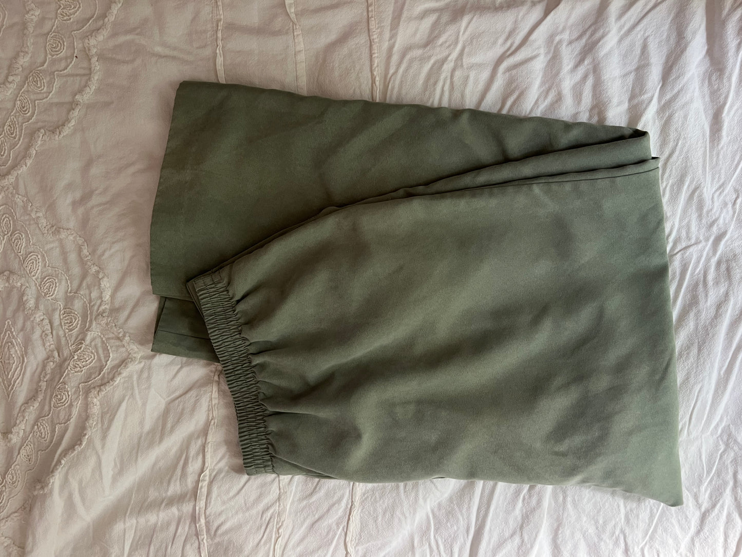 Alfred Dunner Green Cropped Trouser