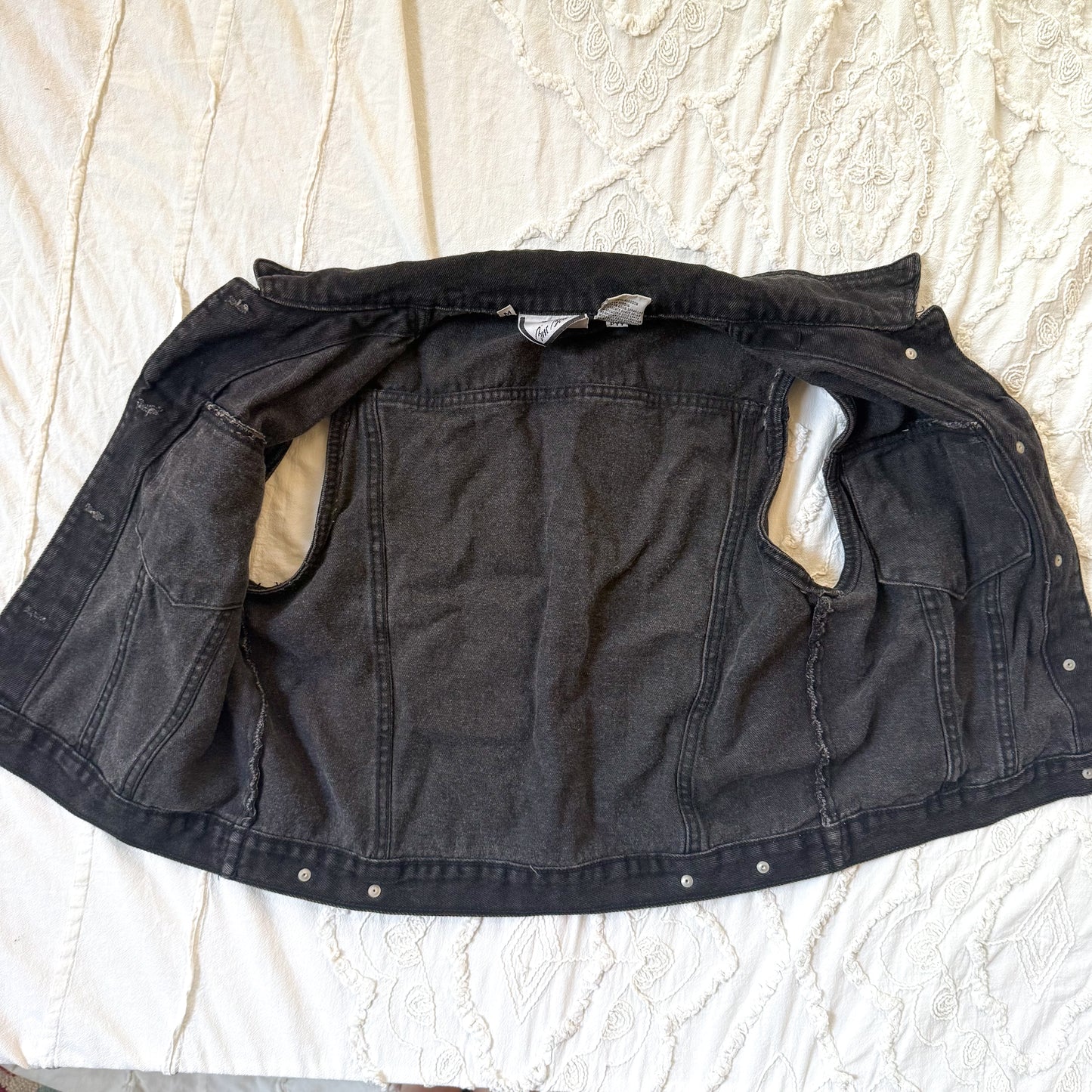 Vintage Bill Blass Black Denim Vest