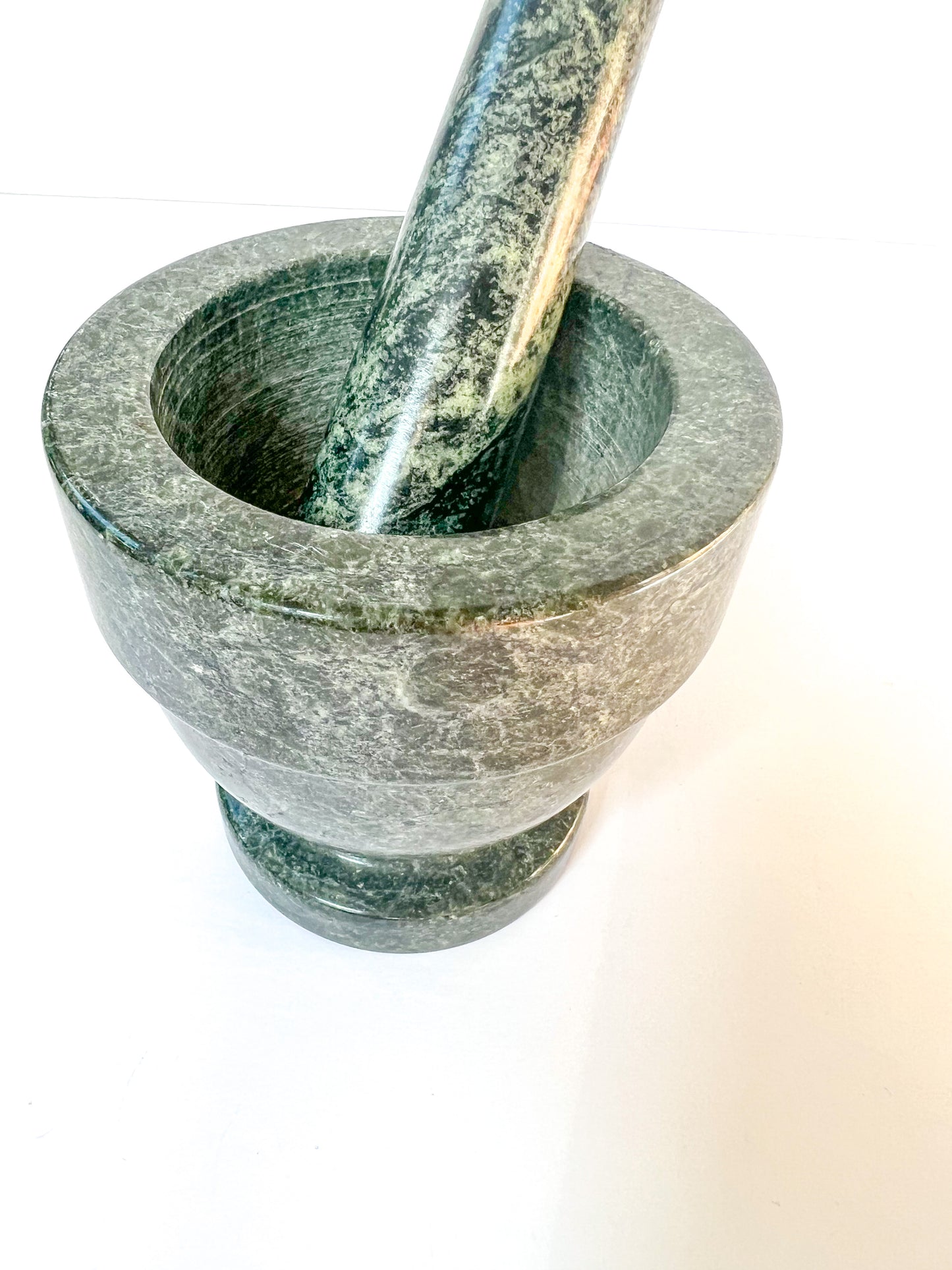 Green Marble Mortar & Pestle