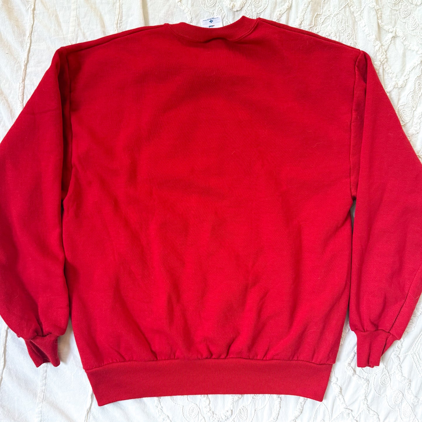 1998 Jerzees naughty red pullover sweater