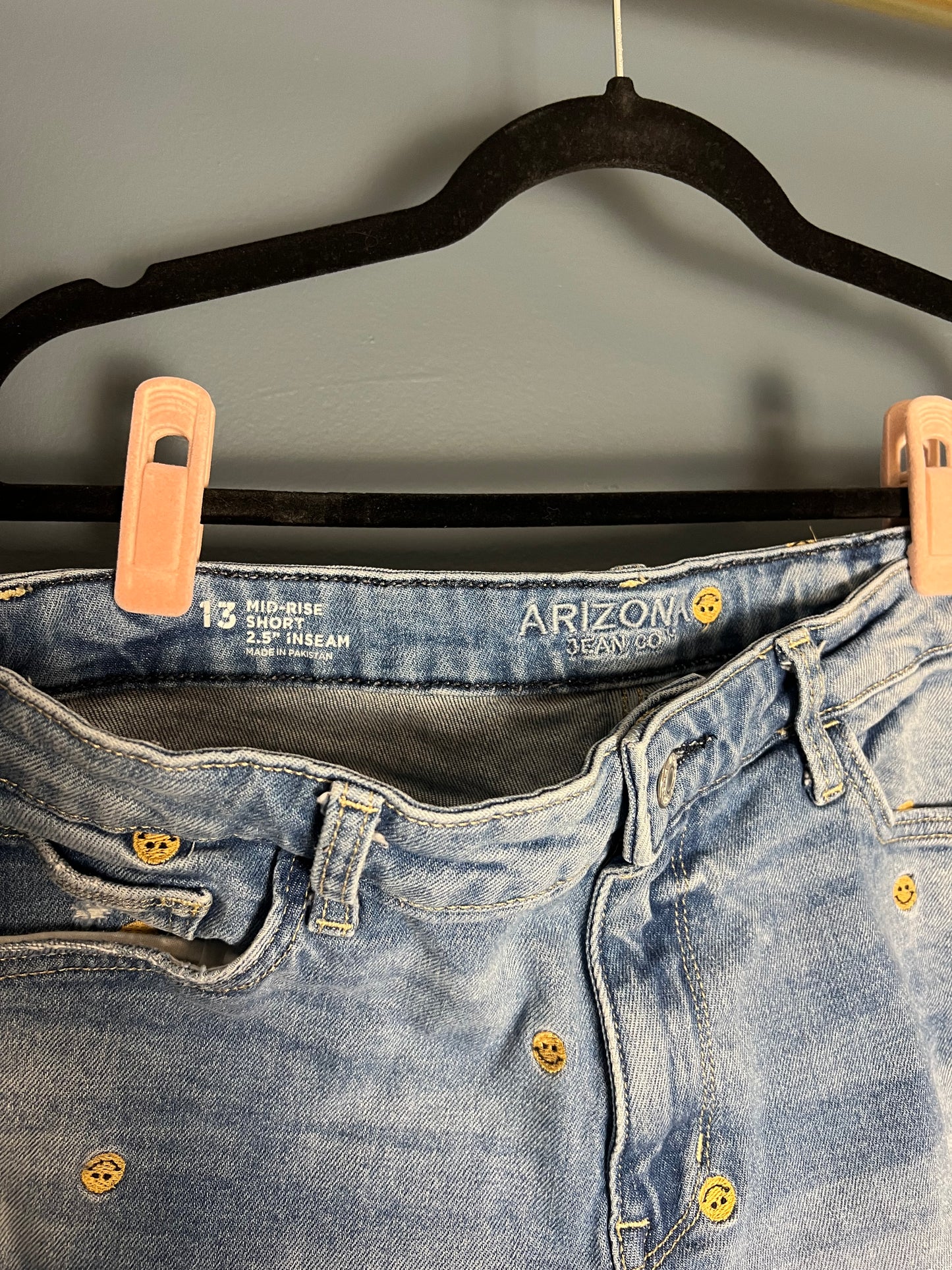 Arizona Denim Smiley Shorts
