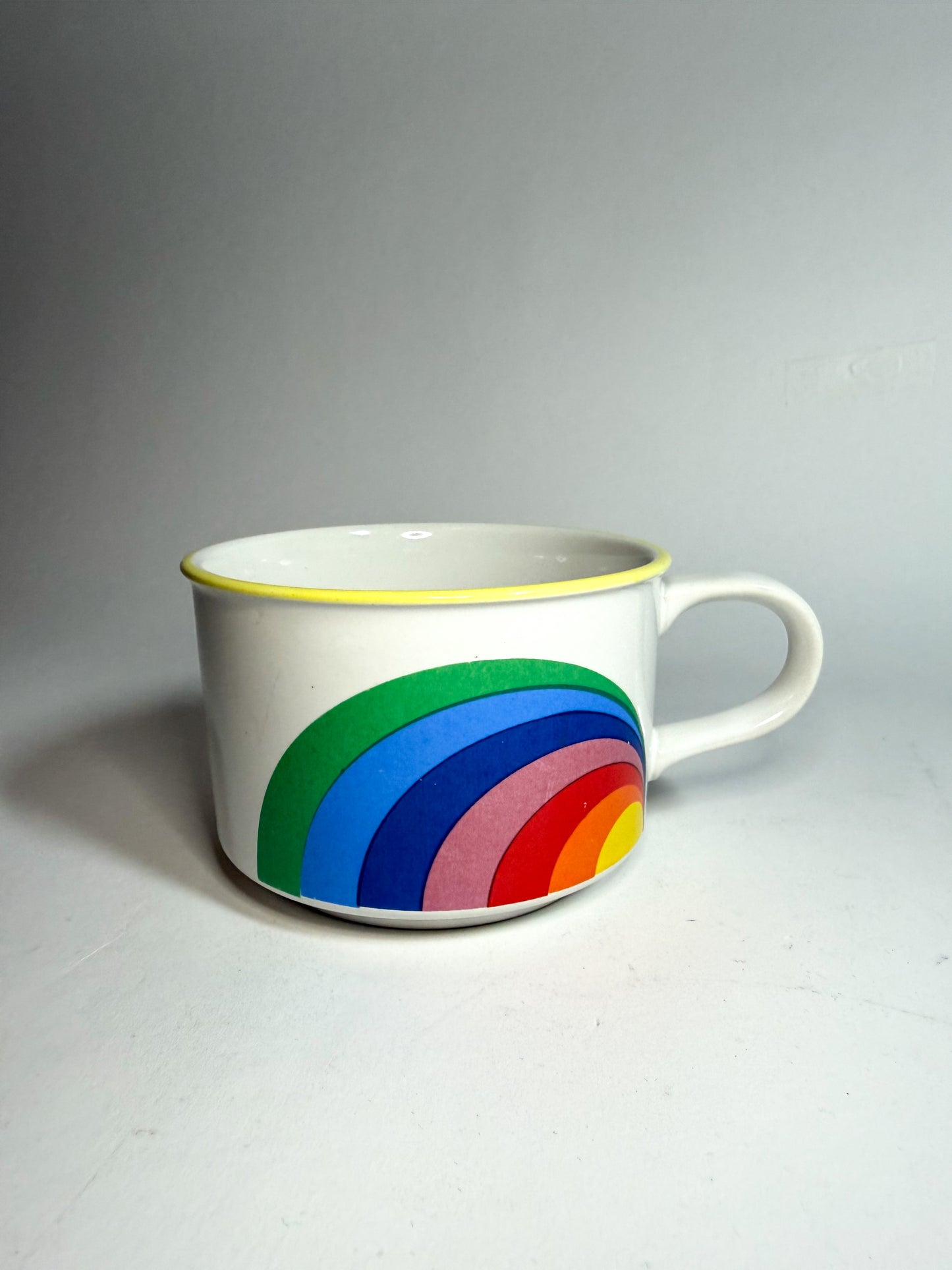 Vintage Sunnycraft Rainbow Soup Mug
