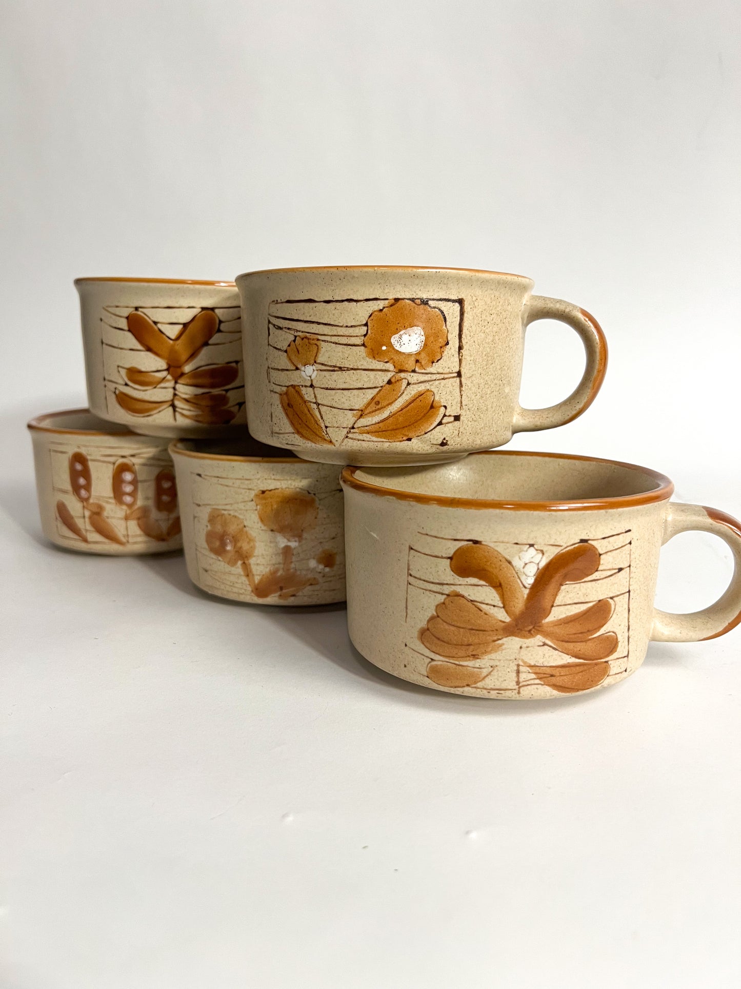 Abstract Art Stoneware Mugs