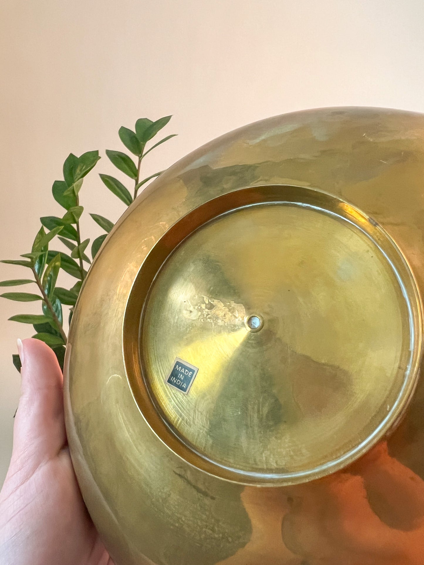 Engraved Brass Bowl