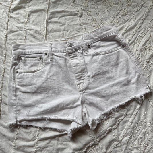 Madewell White Denim Shorts