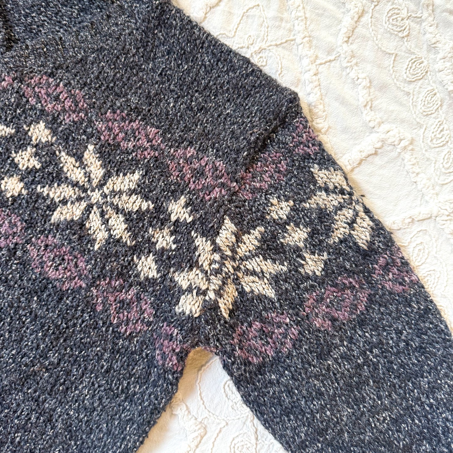 Vintage Britches for Women blue snowflake sweater