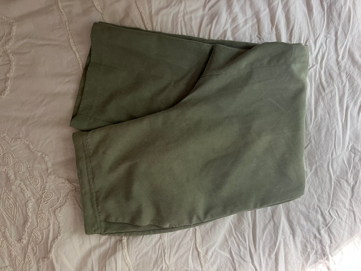 Alfred Dunner Green Cropped Trouser