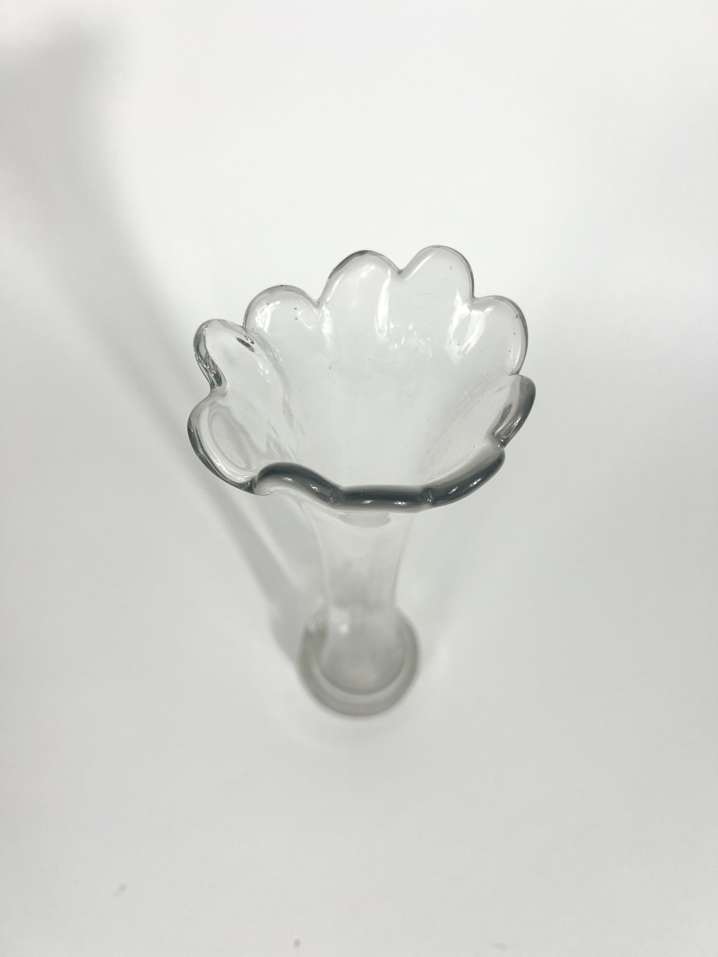 Clear 12" Swung Vase