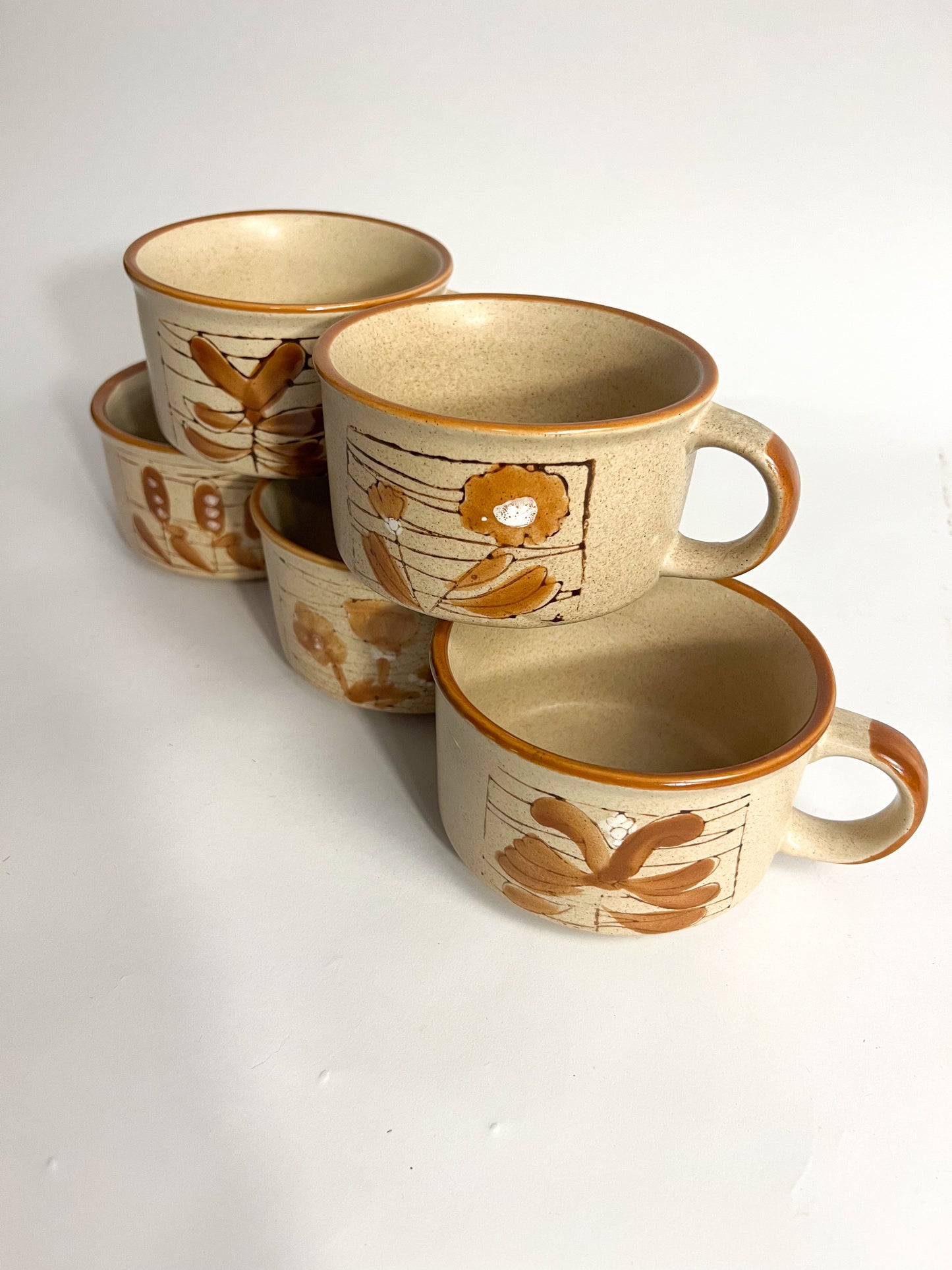 Abstract Art Stoneware Mugs