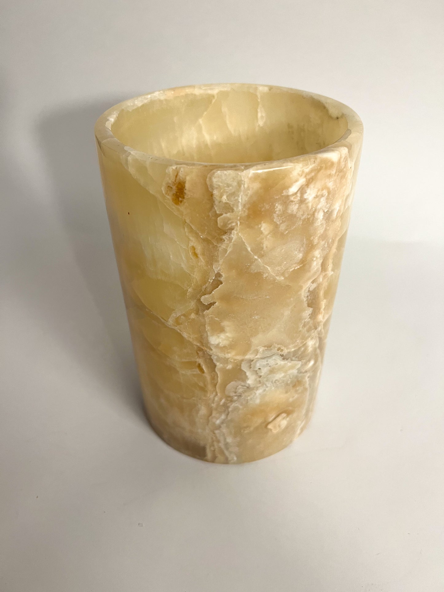 Alabaster Candle Holder