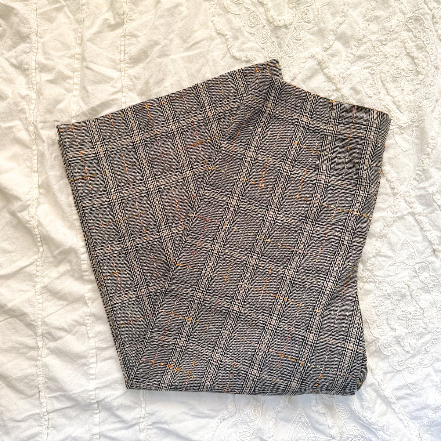 Anthropologie Roma plaid chenille trousers