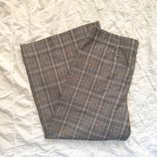 Anthropologie Roma plaid chenille trousers