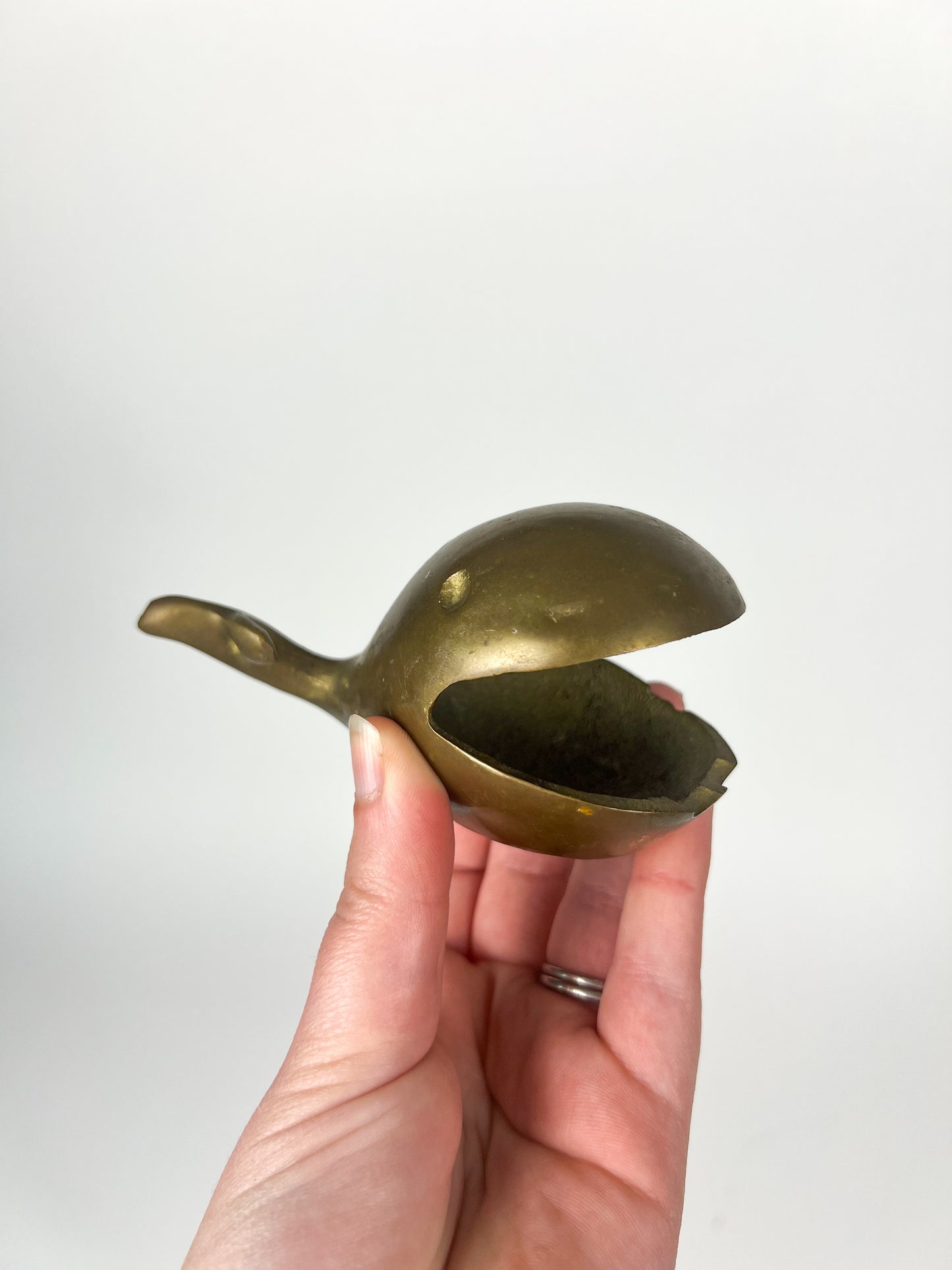 Brass Whale Ashtray