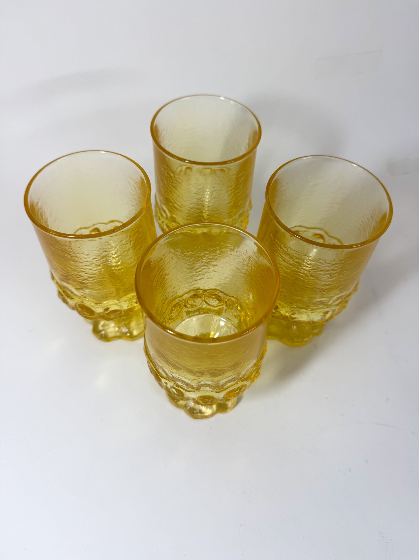 Tiffin Franciscan Madiera Cornsilk Glass Goblets - Set of 4