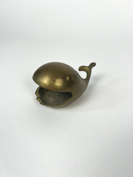 Brass Whale Ashtray