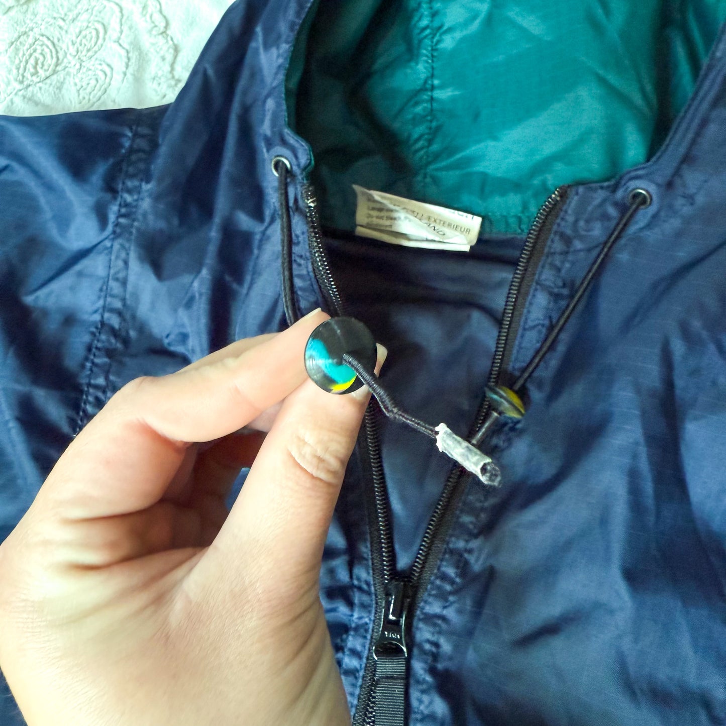 Helly Hansen Navy Packable Windbreaker