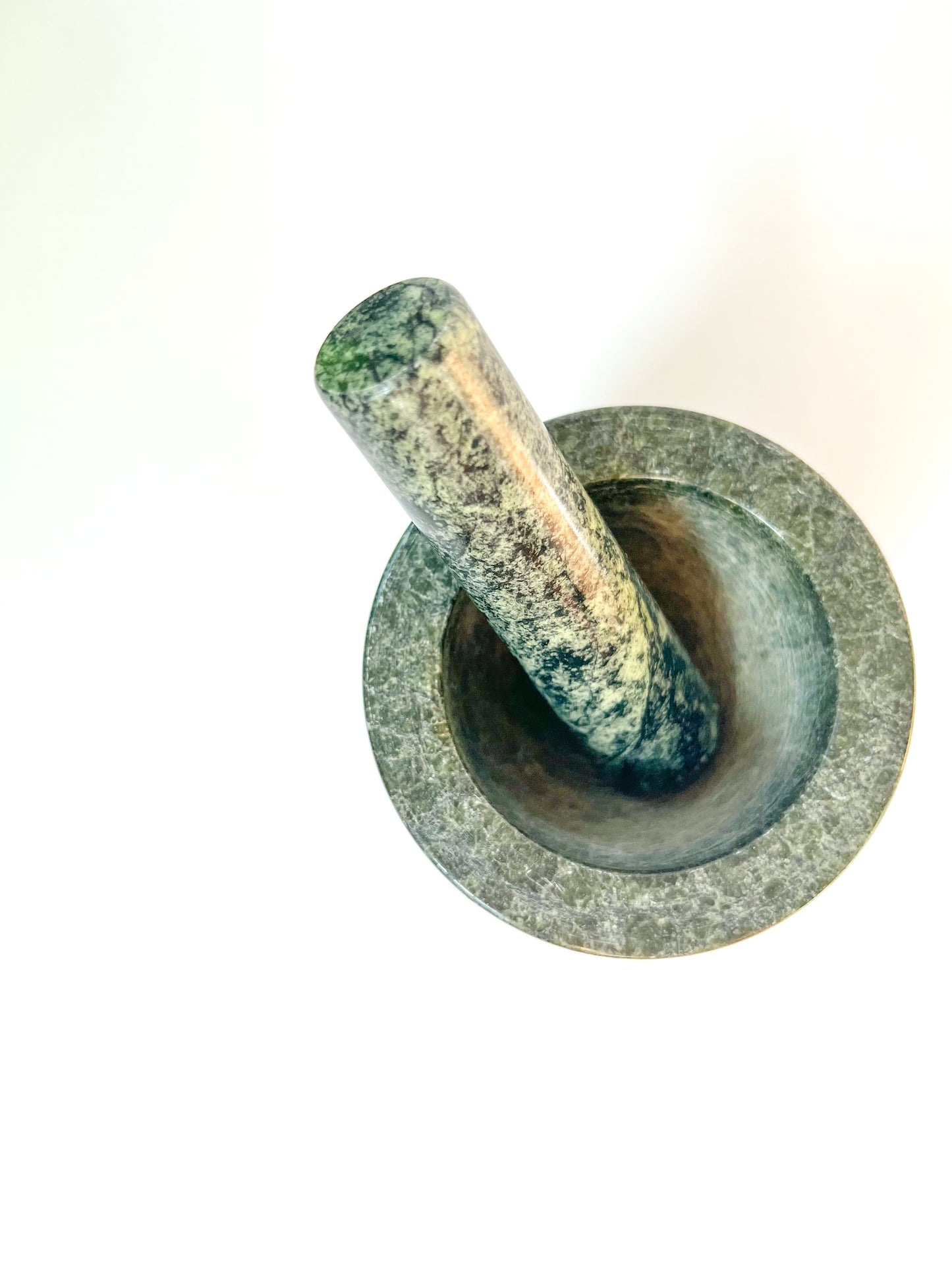 Green Marble Mortar & Pestle