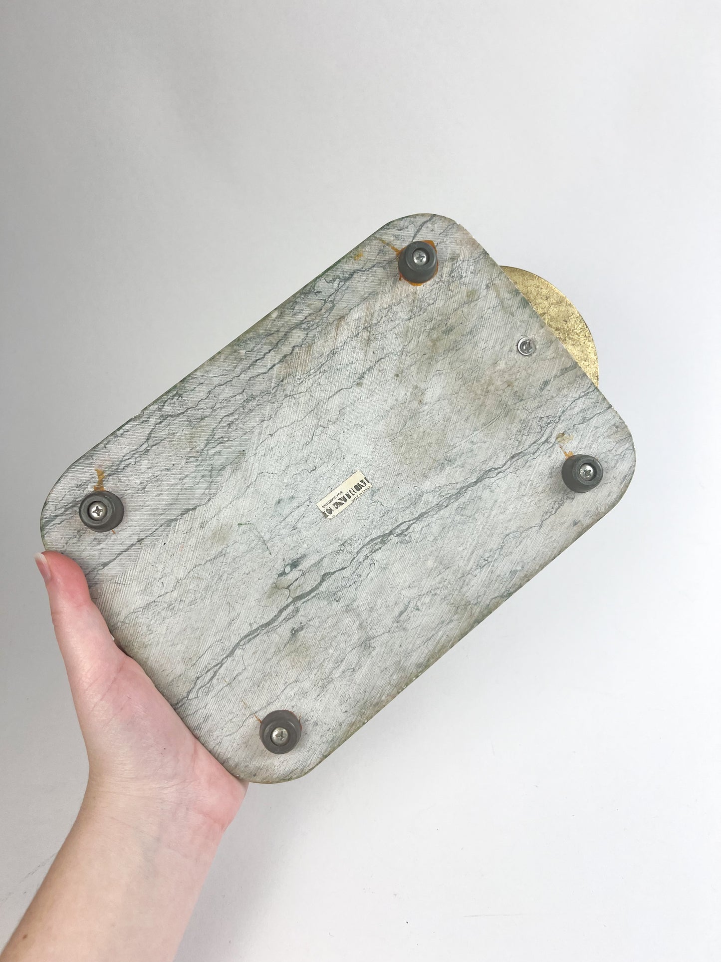 Centrum Marble & Brass Cheese Board