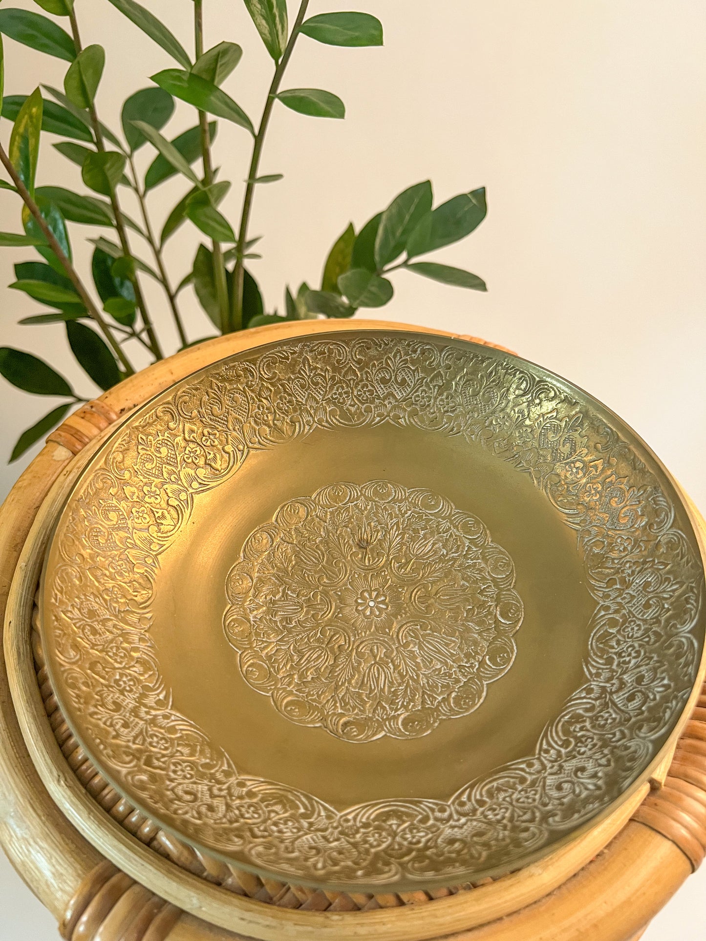 Engraved Brass Bowl