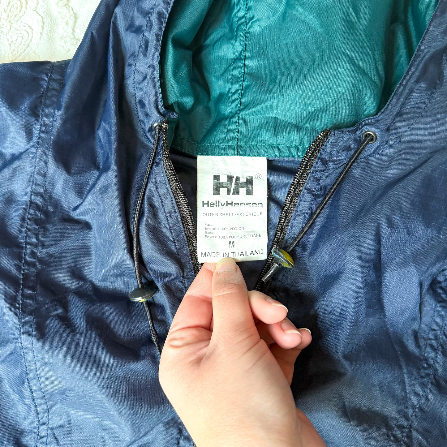 Helly Hansen Navy Packable Windbreaker