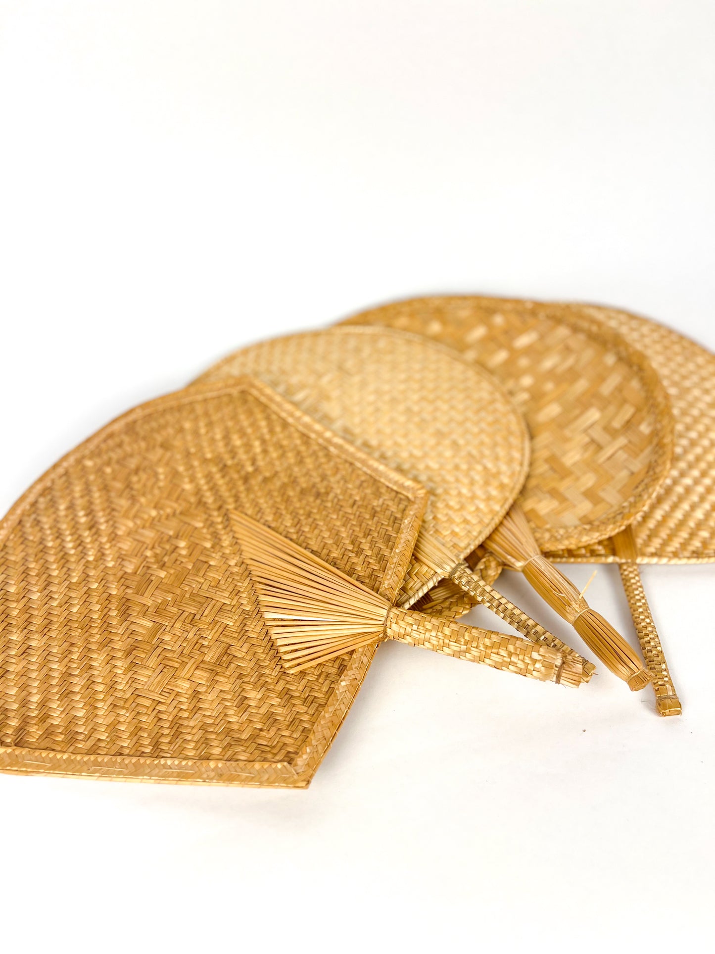 Vintage Woven Hand Fans