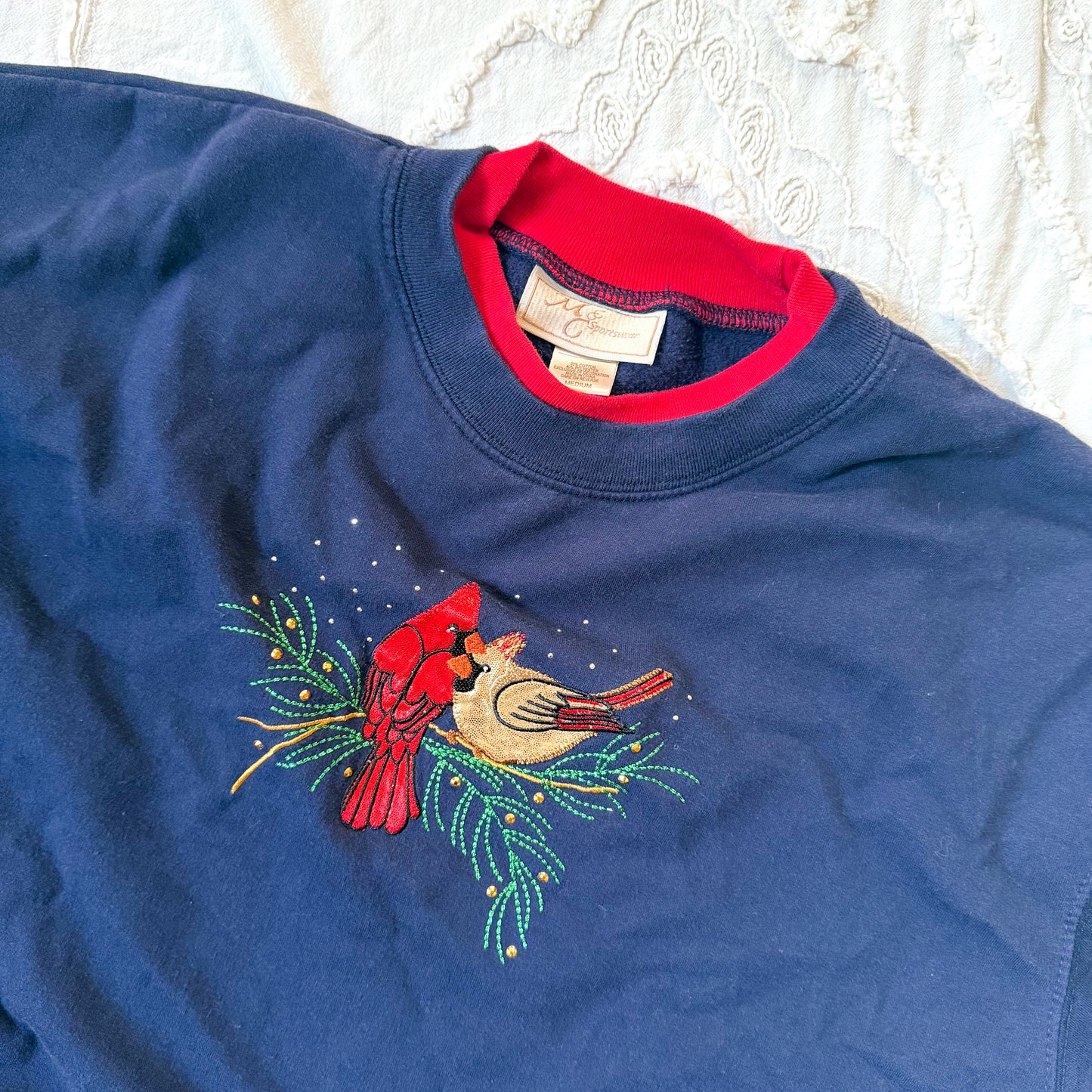 M&C Sportswear Navy Cardinal Sweater