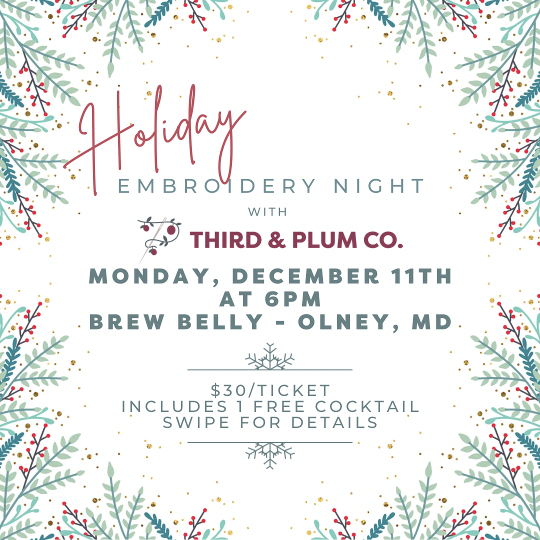 Holiday Embroidery Night