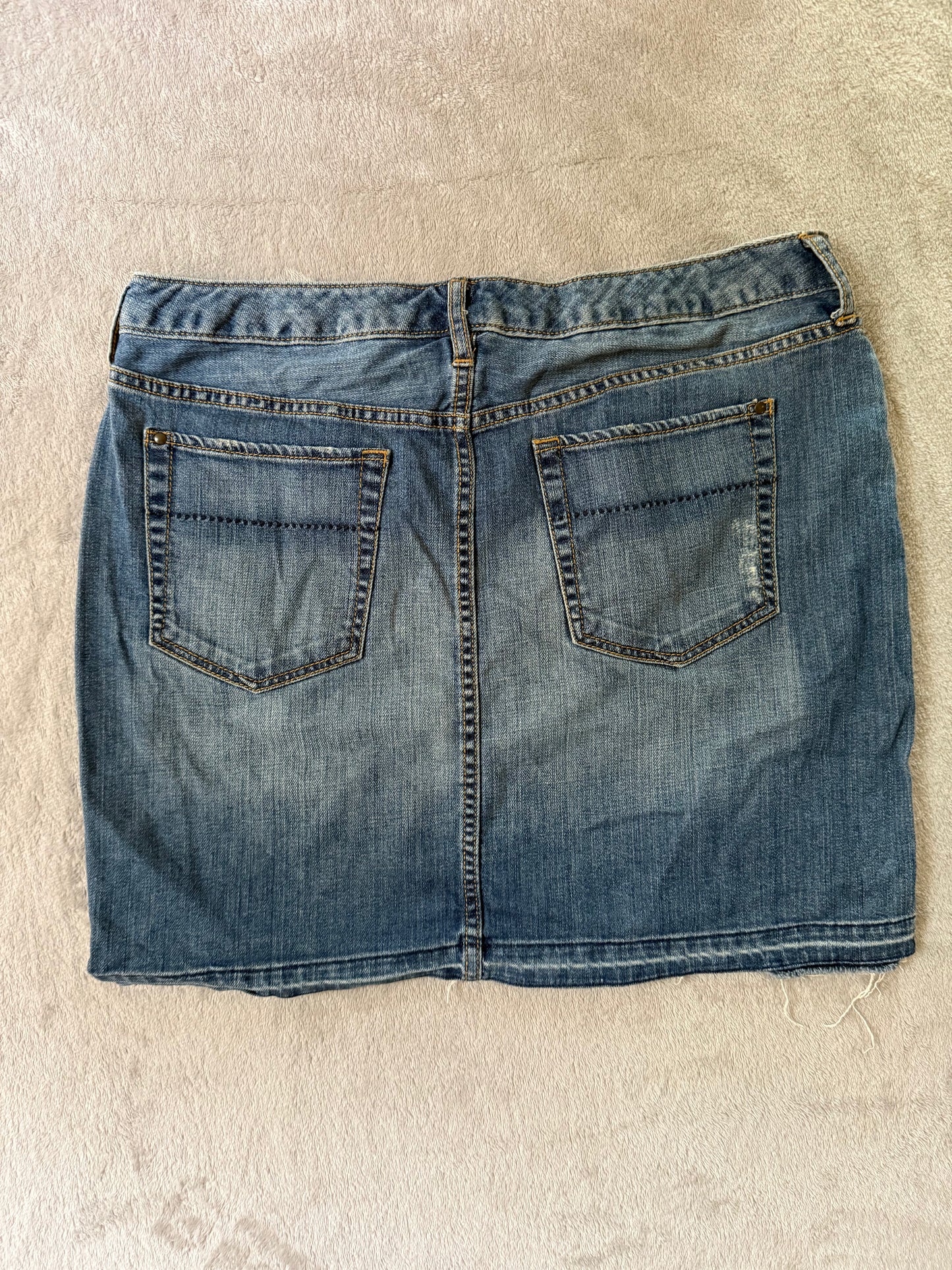 Y2K Eddie Bauer Embroidered Denim Skirt