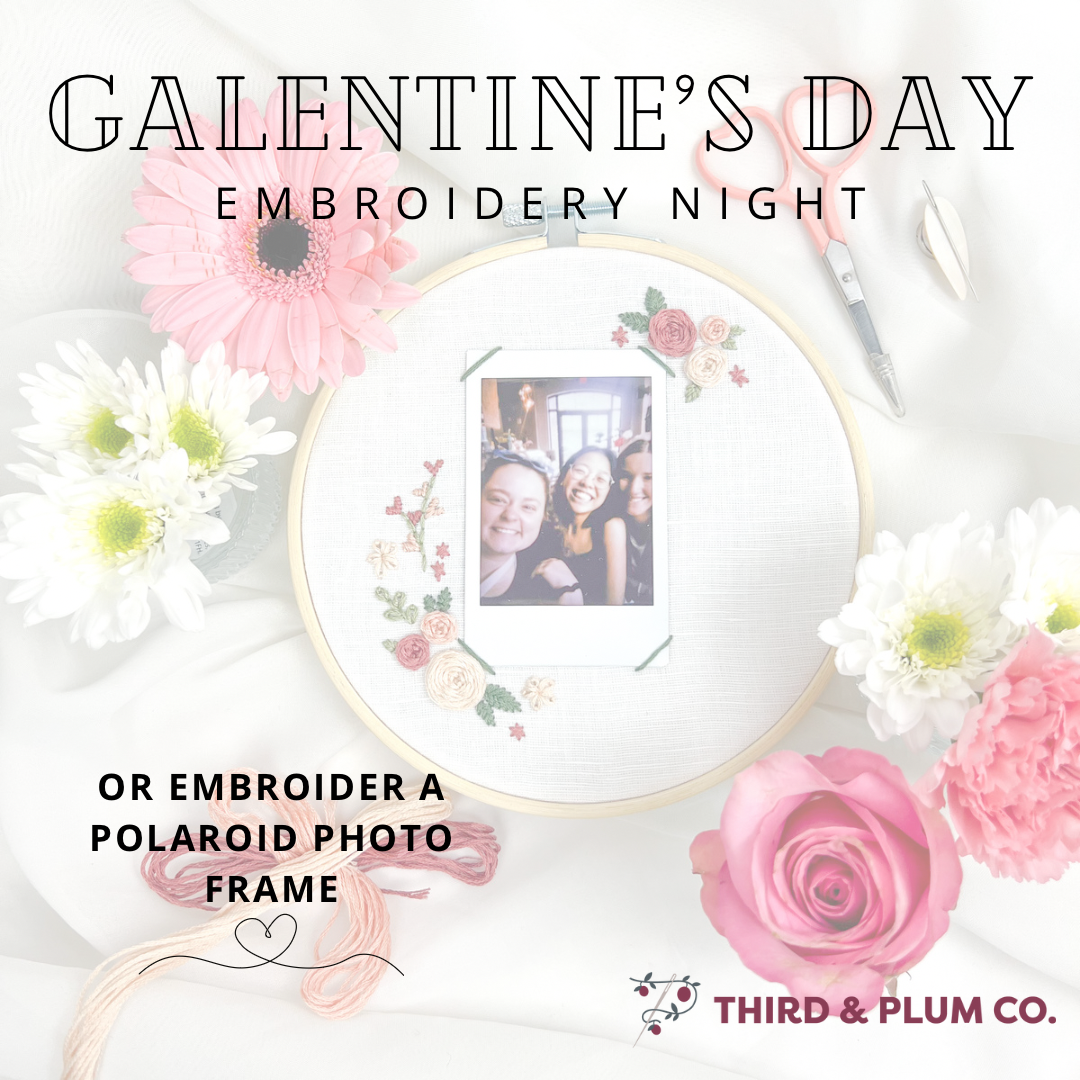 Galentine's Day Embroidery Night