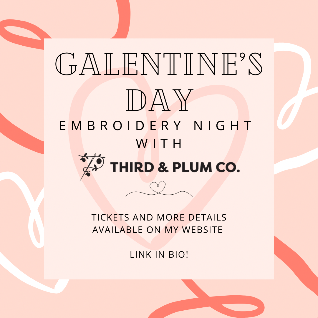 Galentine's Day Embroidery Night