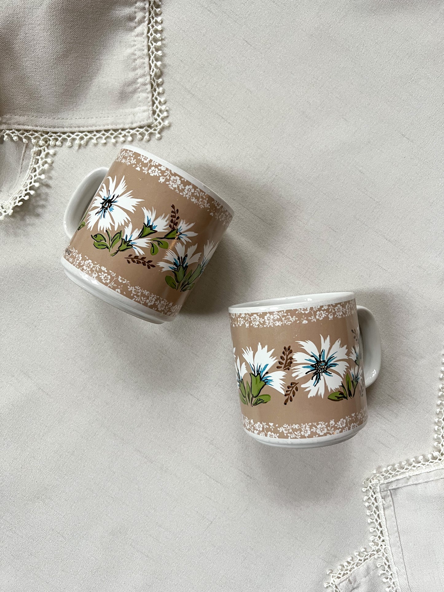 Ceramic Floral Mugs