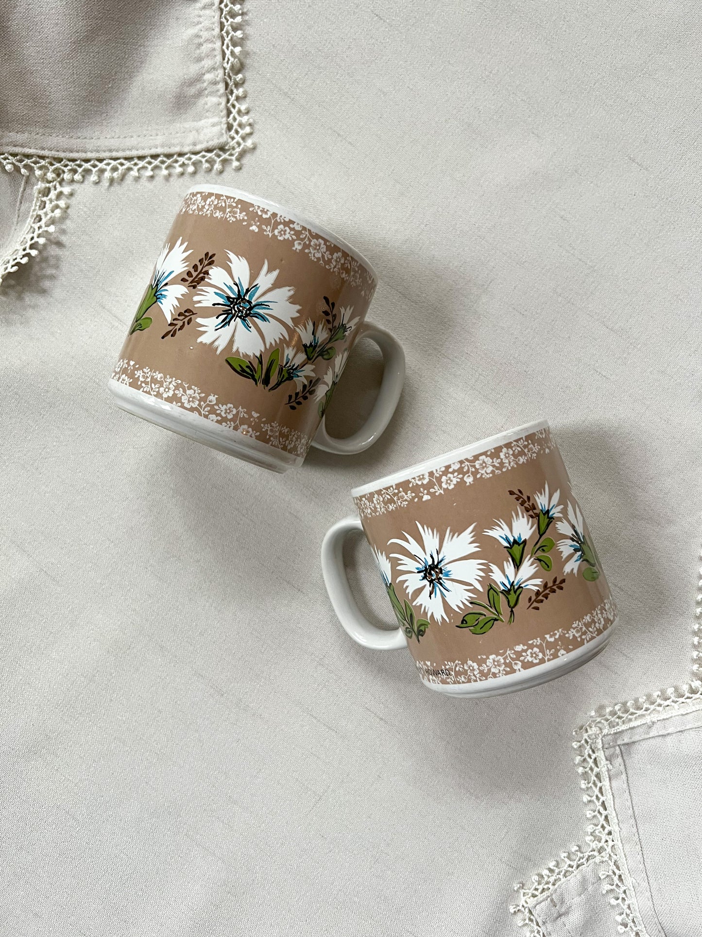 Ceramic Floral Mugs